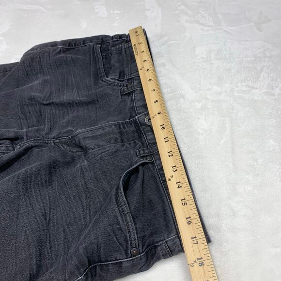 John Varvatos USA Bowery Jeans Mens 33 Black Slim Straight Stretch Meas: 34x32 - Picture 13 of 16
